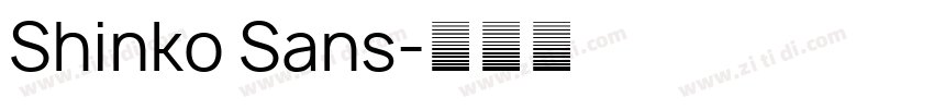 Shinko Sans字体转换
